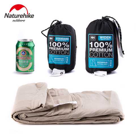 Naturehike-saco de dormir de algodón ultraligero, sedoso, para viaje, Hotel, con forro empalmable, sobres, mochila, Sábana de acampada ► Foto 1/6