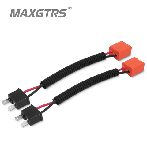 2X H1 H4 H7 H11 9005 9006 HB3 HB4 cerámica adaptador hembra cableado arnés enchufe de cable de coche enchufe de cable conector para HID LED Bombilla ► Foto 1/5