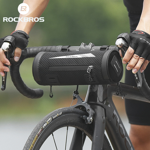 ROCKBROS-bolsa para manillar delantero de bicicleta, 5 en 1, resistente a la lluvia, bolso de hombro para bicicleta de montaña o carretera, bolsa de tubo, gran capacidad de almacenamiento, accesorios para bicicleta ► Foto 1/6