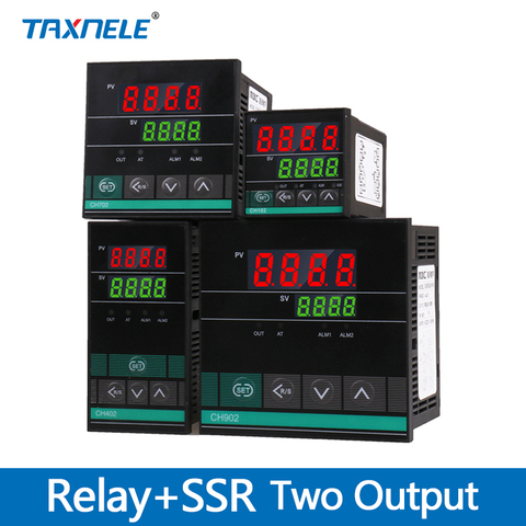 Termostato de entrada Universal de doble salida, regulador Digital de temperatura PID, controlador CH102, CH402, CH702, CH902, relé SSR ► Foto 1/6