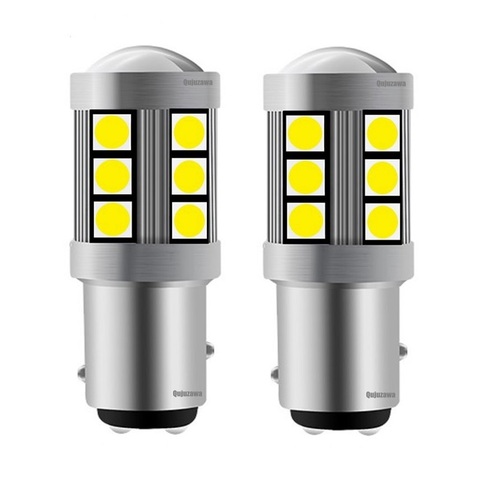 2 uds nuevo 1157 P21/5W BAY15D alta calidad 3030 LED Auto luz trasera de frenos coche DRL conducción lámpara intermitente bombilla ámbar rojo blanco ► Foto 1/6