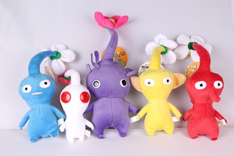 Peluche de Pikmin para niños, hoja de brotes de flores amarillas, rojas y azules, regalo encantador ► Foto 1/3