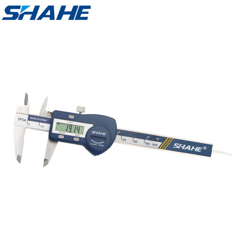 Shahe calibre Digital, 100mm 0,01mm Digital electrónica Vernier pinzas un micrómetro de calibre de acero inoxidable herramienta de medición ► Foto 1/6