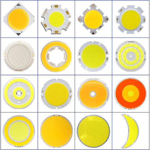 Ronda de COB LED Chip para foco reflector iluminación interior 3W 5W 10W 20W 50W 200W DC luz LED Srouce mazorca circular de cuentas ► Foto 1/6