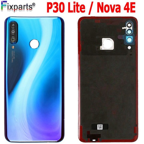 Funda trasera de batería para Huawei Nova 4e, carcasa de cristal para puerta trasera, P30 Lite ► Foto 1/6