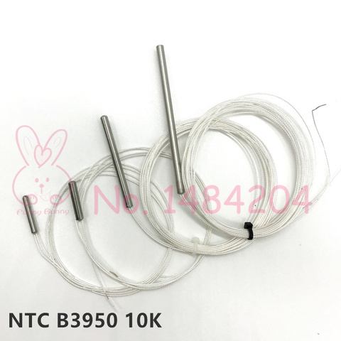 Sensor de temperatura Termistor NTC 3950 10K 10K OHM Sonda 3mm * 20mm 4mm * 20mm 4mm * 50mm Max. 150C ► Foto 1/5