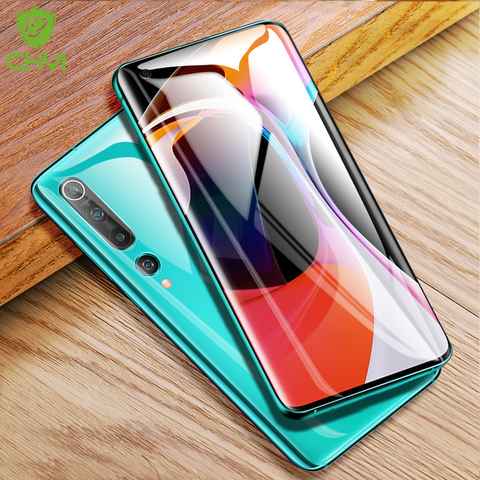 Película curvada 3D CHYI para Xiaomi mi 10 Protector de pantalla mi 10 Pro 5G 6,67 pulgadas cubierta completa nano película de hidrogel con herramientas no de vidrio ► Foto 1/6