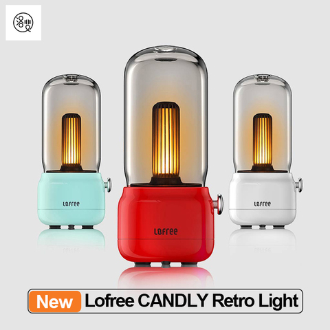 Lofree CANDLY-Luz Retro con carga USB, soporte de carga, brillo ajustable, 1800k, luz LED, vela ► Foto 1/6