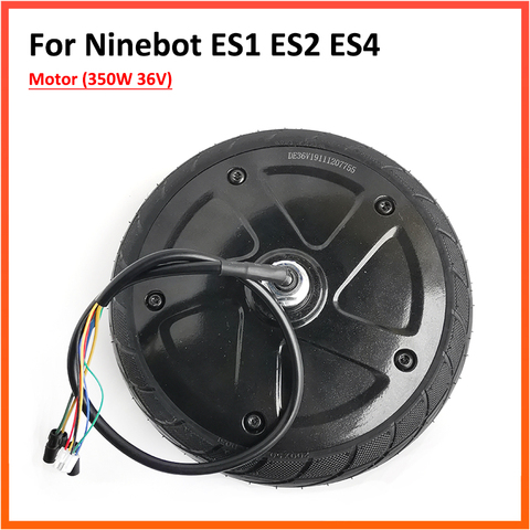 Motor de 350W Motor para Ninebot ES1 ES3 ES3 ES4 delantera del Scooter Eléctrico conducción de neumático de la rueda de reparación de Motor de piezas de repuesto ► Foto 1/6