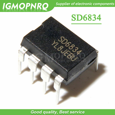 10 unids/lote SD6834 DIP8 abierto portátil de uso de chip original nuevo ► Foto 1/1
