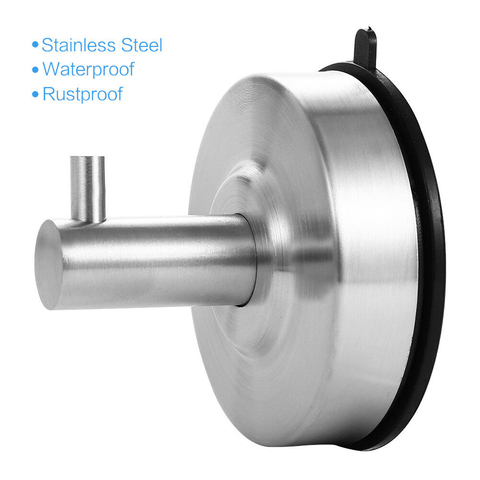 Gancho de toalla de acero inoxidable con ventosa fuerte de alta calidad para gancho de cocina de baño ► Foto 1/6