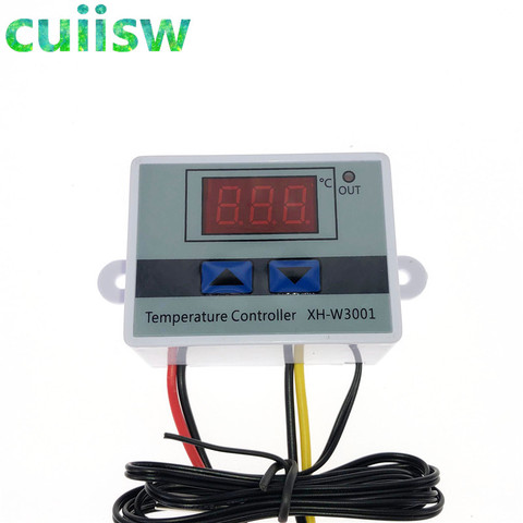 12V/ 24V/ 110V /220V W3001 Digital LED controlador de temperatura 10A termostato de Control interruptor de sonda XH-W3001 ► Foto 1/6