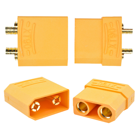 Conector de batería XT90 macho y hembra, adaptador de conector Banana para cuadricóptero RC, batería Lipo, 1 par ► Foto 1/6