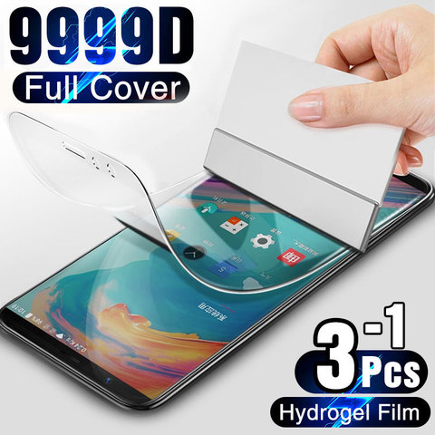 Película protectora de hidrogel para OnePLus 7T 6T 5T 8T Pro, Protector de pantalla suave para OnePLus 7 6 5 8 Lite Nord ► Foto 1/6