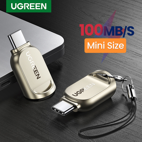 UGREEN-Adaptador de lector de tarjetas de memoria, microSD, TF, tipo C 3,1, OTG, para Samsung, Huawei, MacBook, lector de tarjetas Micro SD ► Foto 1/6