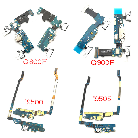 Placa de puerto de carga USB para Samsung Galaxy S4 S5 mini i9500 i9505 i337 i9190 G900F G800F cargador conector Dock Flex Cable ► Foto 1/2