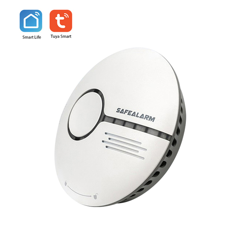 Detector de humo inteligente con Wifi para el hogar y la cocina, Sensor de alarma de fuego inalámbrico, Control por aplicación Smart Life, Tuya ► Foto 1/6