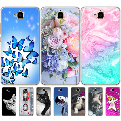 Funda para Huawei Honor 4C Pro caso Honor 4C Pro cubierta de carcasa trasero de silicona para Huawei Y6 Pro 2015 caso TIT-L01 TIT-TL00 teléfono ► Foto 1/6