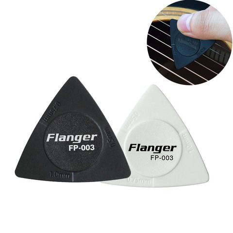 Flanger-púas triangulares para guitarra, accesorios para guitarra de estilo antideslizante, Material ABS, color blanco y negro, 1 Uds. ► Foto 1/6