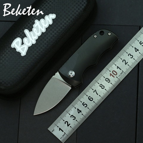 BEKETEN-minicuchillo plegable ZB M390, mango de titanio, para exteriores, acampada, caza, supervivencia, de bolsillo, herramienta de corte ► Foto 1/6