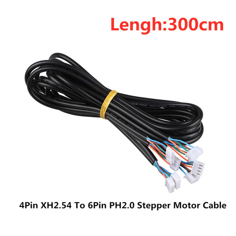 3M 2 unids/set Nema 17 Cable de Motor paso a paso 4Pin XH2.54 a 6Pin PH2.0 Cable paso a paso línea DuPont para impresora 3D CNC XYZ Motor ► Foto 1/4