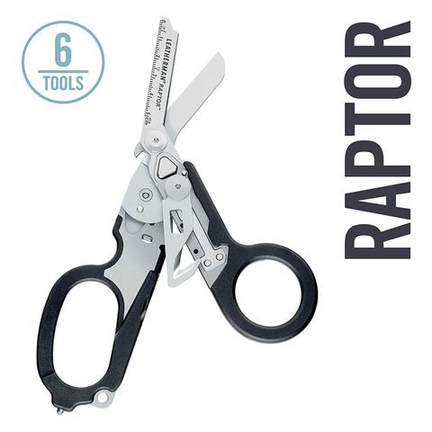 LEATHERMAN Raptor-Tijeras de respuesta de emergencia con cortador de Correa y rompevidrio, color tostado con funda Compatible con MOLLE ► Foto 1/6