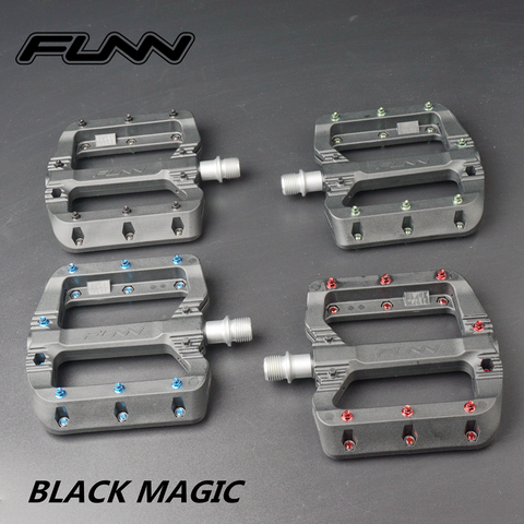 FUNN-Pedal para bicicleta de montaña MAGIC, plataforma plástica termoplástica, Enduro AM Dirt Jump, color negro ► Foto 1/6