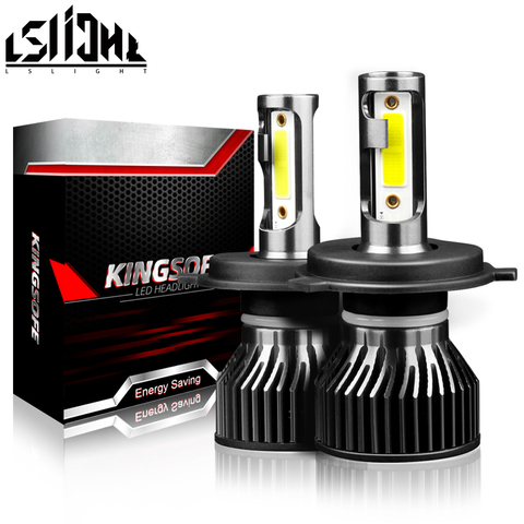 LSlight-MINI lámpara antiniebla para coche, faros delanteros de coche H13 Bombillas de faros LED HI/LO H4 9008 9004 9007 6000K H1 H3 H7 H11 9005 9006 9012 ► Foto 1/6