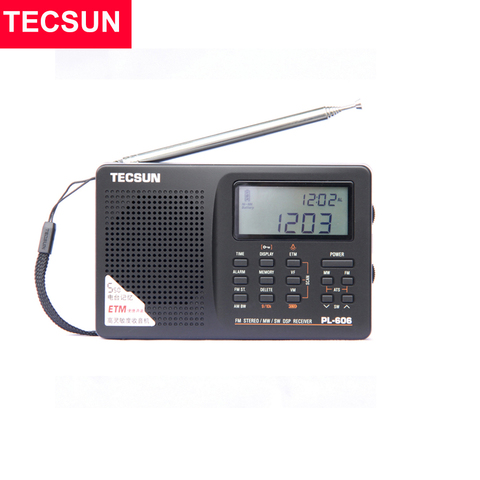 Tecsun PL-606 Radio portátil Digital PLL Radio FM estéreo/LW/SW/MW receptor DSP Internet Radio FM:64-108 MHz/LW: 153-513 kHz Radio ► Foto 1/5