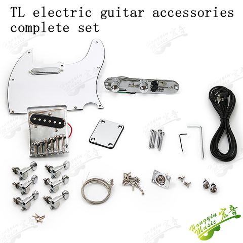 Accesorios de guitarra eléctrica TL, juego completo de pastilla, botón de cadena, puente, placa de conexión, extremo de circuito de uña, placa protectora ► Foto 1/6