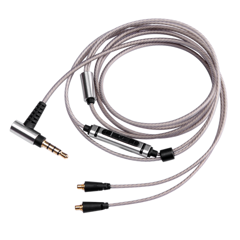 ¡Nuevo! Cable de Audio Chapado en plata con micrófono para auriculares intrauditivos DUNU TITAN 3 TITAN 5 TITAN 6 T3/T5/T6 ► Foto 1/1