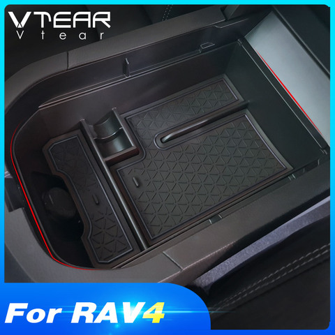 Vtear para Toyota RAV4 2022 Caja de almacenamiento para apoyabrazos de coche guardar orden organizador de apoyabrazos central diseño Interior ► Foto 1/6