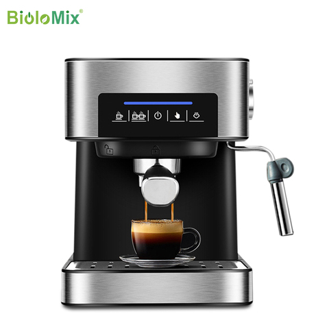 BioloMix-cafetera expreso italiana de 20 Bar con Espumador de leche, máquina para café expreso, capuchino, Latte Y Mocha ► Foto 1/6