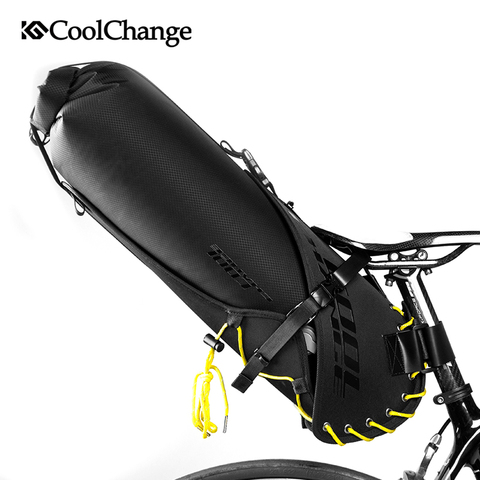 CoolChange impermeable de la bici del bolso de gran capacidad plegable de cola trasera bicicleta ciclismo MTB maletero mochila 20L ► Foto 1/6