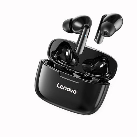 Lenovo-auriculares inalámbricos XT90 con micrófono cascos estéreo HD con Control táctil, bluetooth 5,0, 300mAh ► Foto 1/6