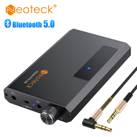 Neoteck-AMPLIFICADOR DE auriculares Bluetooth 16-150Ω, amplificador portátil de auriculares HiFi, 3,5mm AUX para amplificador de teléfono con Cable Jack de 3,5mm ► Foto 1/6