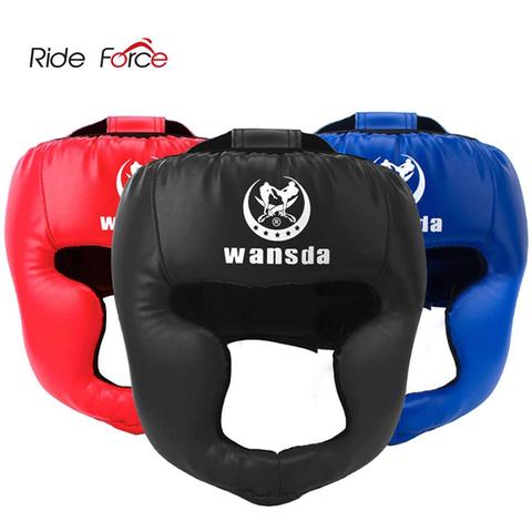 REXCHI Kick casco De Boxeo para hombres y mujeres PU Karate guantes De Muay Thai De Boxeo Lucha Libre MMA Sanda entrenamiento adultos niños equipo ► Foto 1/6