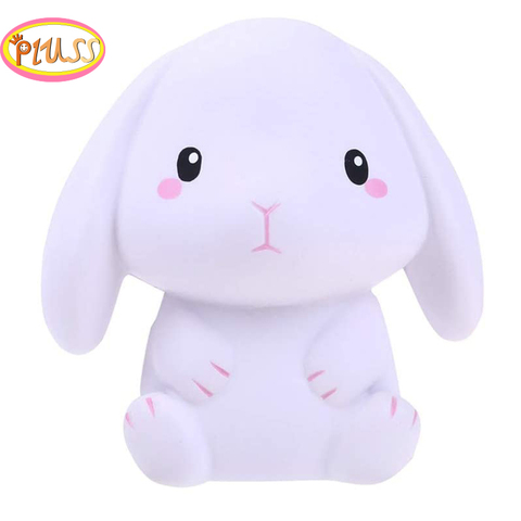 Jumbo Rabbit-Squishy Kawaii de simulación, crema perfumada de elevación lenta, creativo, suave, para aliviar el estrés, regalo para chico divertido ► Foto 1/6