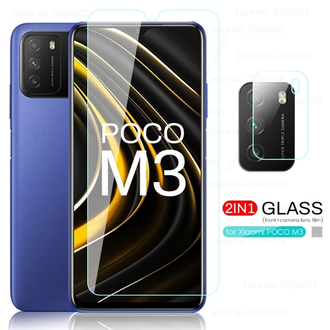 Cristal de cámara para xiaomi pocom3 pocom 3, gafas protectoras para xiaomi pocophone poco poxo poko poco m3 m 3, película protectora de pantalla ► Foto 1/6