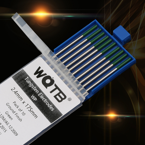 Electrodos de tungsteno puro WP, 1,0, 1,6, 2,0, 2,4, 3,0 y 3,2mm, electrodos de soldadura de aluminio, 10pcsc, electrodos tig ► Foto 1/6