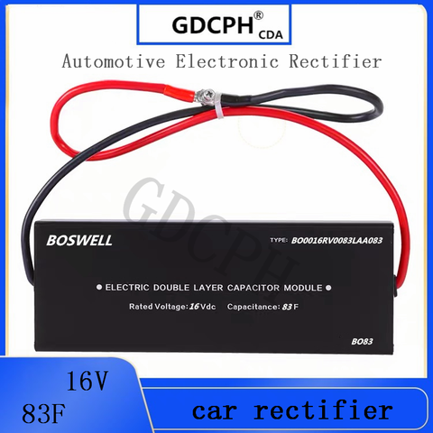 Automoción, electrónica rectificador 16V83F 2.7V500F Super condensador de faradio para automoción de reiniciar con carcasa de aluminio ► Foto 1/5