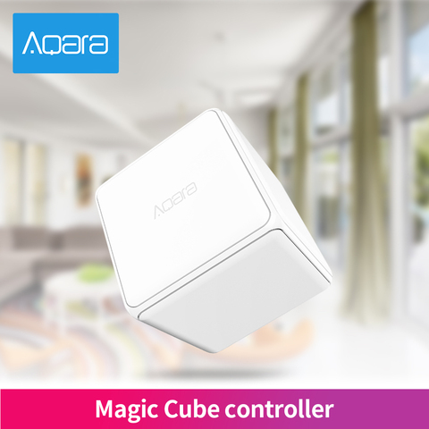 Aqara-controlador de cubo mágico por aplicación de seis acciones, versión controlada por mi home Zigbee para Xiaomi, dispositivo de casa inteligente, envío directo ► Foto 1/6