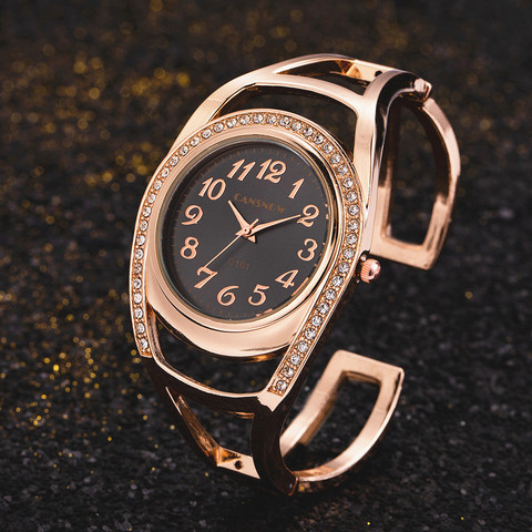 Reloj de moda de lujo para mujer, relojes de oro rosa para mujer, pulsera, relojes femeninos, 2022 ► Foto 1/6