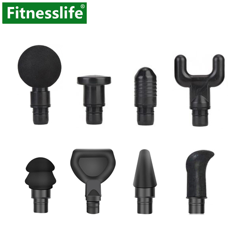 Accesorios para pistola de masaje Fascia, Kit de 8 cabezales de repuesto para relajación de músculos, cabezal de masaje de 19 mm de diámetro ► Foto 1/5