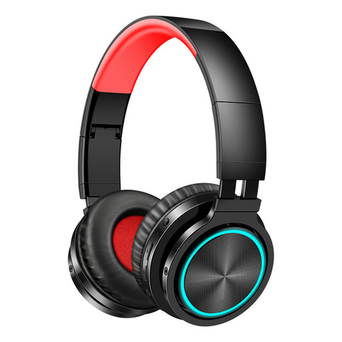 Auriculares inalámbricos B12 con Bluetooth 5,0, dispositivo de audio con 36H de tiempo de reproducción, con luz Led de 7 colores, compatible con tarjeta TF, para teléfono y Pc ► Foto 1/6