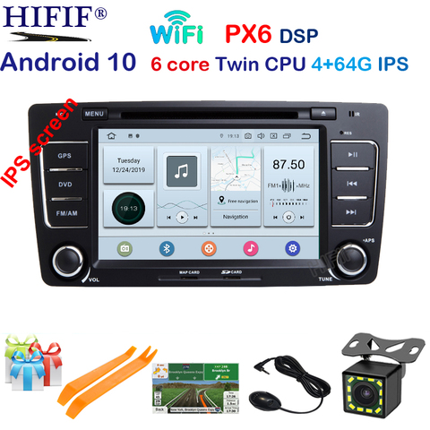 IPS DSP 8Core 4GB 64 GB G 2 Din Android 10 Radio del coche reproductor de DVD para Skoda Octavia 2 3 A 5 A5 Yeti navegación GPS Multimedia ESTÉREO ► Foto 1/6