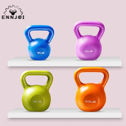 Kettlebell mancuernas para mujer tetera nada casa fuerza equipo de entrenamiento de pesas para deportes 2-9Kg ruso peso ► Foto 1/6