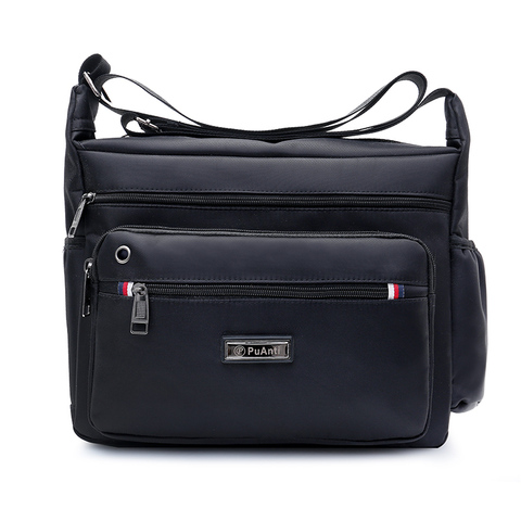 Bolso de hombro de nailon claro para hombre, bolsa de viaje informal, cruzado, impermeable, de negocios ► Foto 1/6