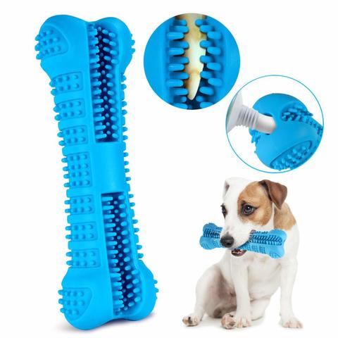 Cepillo de dientes de goma para cachorros, juguete para perros, palillo de dientes molares, juguetes para mascotas, Limpieza de dientes, no tóxico, cuidado Dental Natural para perros de talla S/M ► Foto 1/6