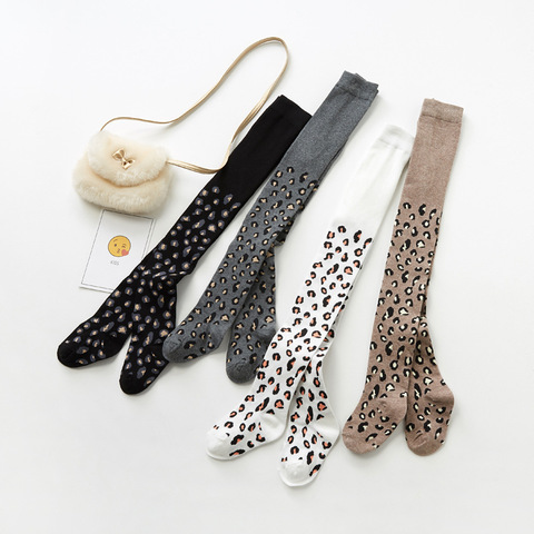 Pantimedias de algodón para niños de moda Leopard Print Girls Tights 2-8 años ► Foto 1/3